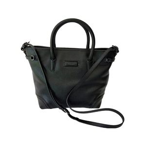 Ferrari Small Shopper Handbag Black Leather